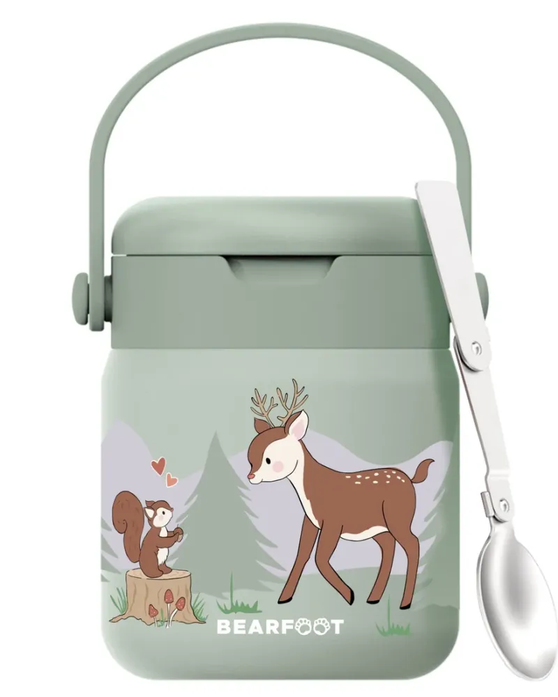 BEARFOOT Mattermos 500 ml – Grønn Hjort